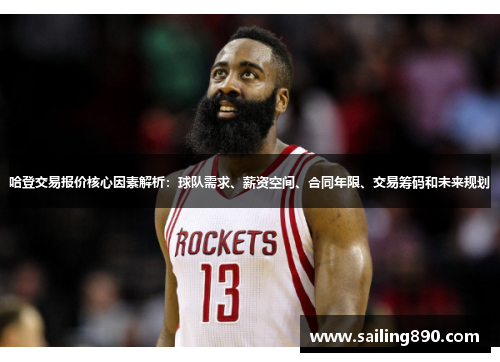 哈登交易报价核心因素解析：球队需求、薪资空间、合同年限、交易筹码和未来规划