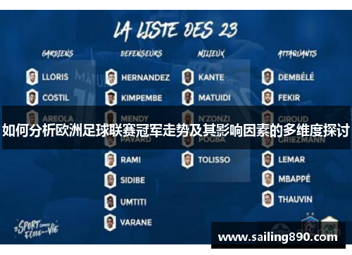 如何分析欧洲足球联赛冠军走势及其影响因素的多维度探讨